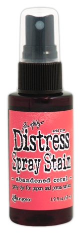 Ranger Tim Holtz Distress Spray Stain Abandoned Coral 1.9 fl oz (TSS44079) Ranger Tim Holtz Distress Spray Stain Abandoned Coral 1.9 fl oz (TSS44079)