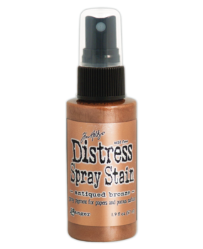 Ranger Tim Holtz Distress Spray Stain Antiqued Bronze 1.9 fl oz (TSS42143) Ranger Tim Holtz Distress Spray Stain Antiqued Bronze 1.9 fl oz (TSS42143)
