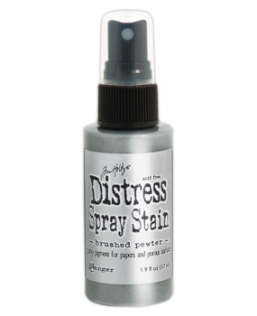 Ranger Tim Holtz Distress Spray Stain Brushed Pewter 1.9 fl oz (TSS42198) Ranger Tim Holtz Distress Spray Stain Brushed Pewter 1.9 fl oz (TSS42198)