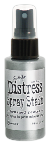Ranger Tim Holtz Distress Spray Stain Brushed Pewter 1.9 fl oz (TSS42198) Ranger Tim Holtz Distress Spray Stain Brushed Pewter 1.9 fl oz (TSS42198)