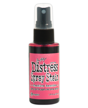Ranger Tim Holtz Distress Spray Stain Festive Berries 1.9 fl oz (TSS42273) Ranger Tim Holtz Distress Spray Stain Festive Berries 1.9 fl oz (TSS42273)