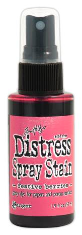 Ranger Tim Holtz Distress Spray Stain Festive Berries 1.9 fl oz (TSS42273) Ranger Tim Holtz Distress Spray Stain Festive Berries 1.9 fl oz (TSS42273)