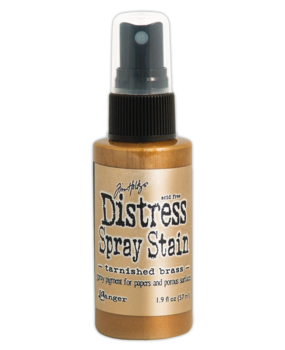 Ranger Tim Holtz Distress Spray Stain Tarnished Brass 1.9 fl oz (TSS42549) Ranger Tim Holtz Distress Spray Stain Tarnished Brass 1.9 fl oz (TSS42549)