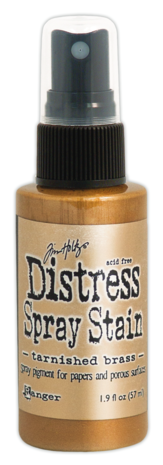 Ranger Tim Holtz Distress Spray Stain Tarnished Brass 1.9 fl oz (TSS42549) Ranger Tim Holtz Distress Spray Stain Tarnished Brass 1.9 fl oz (TSS42549)
