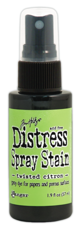 Ranger Tim Holtz Distress Spray Stain Twisted Citron 1.9 fl oz (TSS44185) Ranger Tim Holtz Distress Spray Stain Twisted Citron 1.9 fl oz (TSS44185)