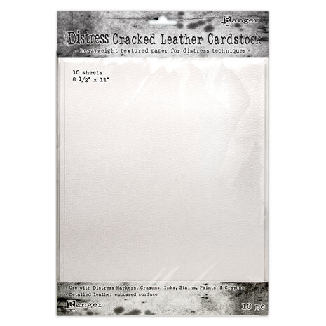 Ranger Tim Holtz Distress Cracked Leather Cardstock 8.5x11 Inch (10pcs) (TDA71280) Ranger Tim Holtz Distress Cracked Leather Cardstock 8.5x11 Inch (10pcs) (TDA71280)