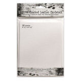 Ranger Tim Holtz Distress Cracked Leather Cardstock 4.25x5.5 Inch (12pcs) (TDA71310)