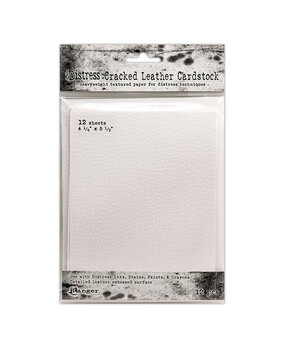 Ranger Tim Holtz Distress Cracked Leather Cardstock 4.25x5.5 Inch (12pcs) (TDA71310) Ranger Tim Holtz Distress Cracked Leather Cardstock 4.25x5.5 Inch (12pcs) (TDA71310)