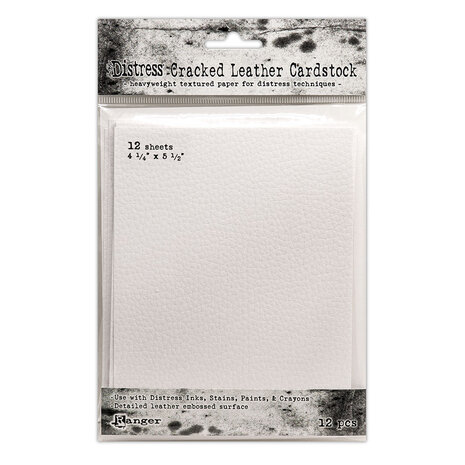 Ranger Tim Holtz Distress Cracked Leather Cardstock 4.25x5.5 Inch (12pcs) (TDA71310) Ranger Tim Holtz Distress Cracked Leather Cardstock 4.25x5.5 Inch (12pcs) (TDA71310)