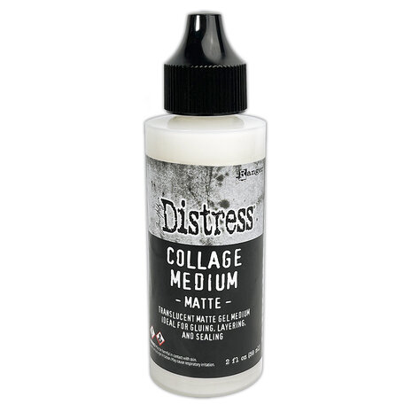 Ranger Tim Holtz Distress Collage Medium Matte 2 fl oz (TDA73031) Ranger Tim Holtz Distress Collage Medium Matte 2 fl oz (TDA73031)