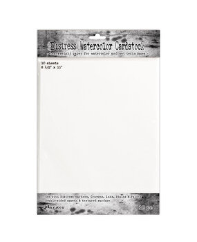 Ranger Tim Holtz Distress Watercolor Cardstock 8.5x11 Inch (10pcs) (TDA53927) Ranger Tim Holtz Distress Watercolor Cardstock 8.5x11 Inch (10pcs) (TDA53927)