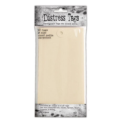 Ranger Tim Holtz Distress Mixed Media Heavystock Tags #8 (20pcs) (TDA53828)