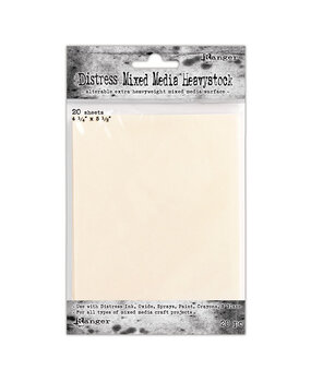 Ranger Tim Holtz Distress Mixed Media Heavystock 4.25x5.5 Inch (20pcs) (TDA53835) Ranger Tim Holtz Distress Mixed Media Heavystock 4.25x5.5 Inch (20pcs) (TDA53835)