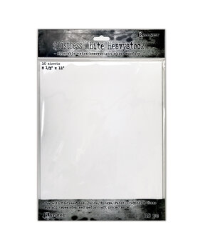 Ranger Tim Holtz Distress Heavystock 8.5x11 Inch White (10pcs) (TDA76322) Ranger Tim Holtz Distress Heavystock 8.5x11 Inch White (10pcs) (TDA76322)