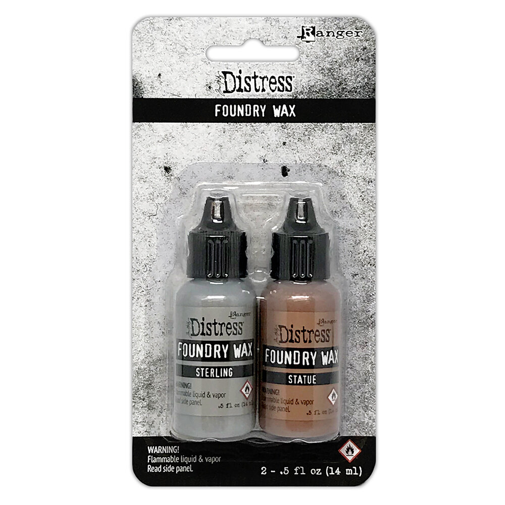 Ranger Tim Holtz Distress Foundry Wax Kit 2 (Sterling/Statue) (TDAK80442) Ranger Tim Holtz Distress Foundry Wax Kit 2 (Sterling/Statue) (TDAK80442)