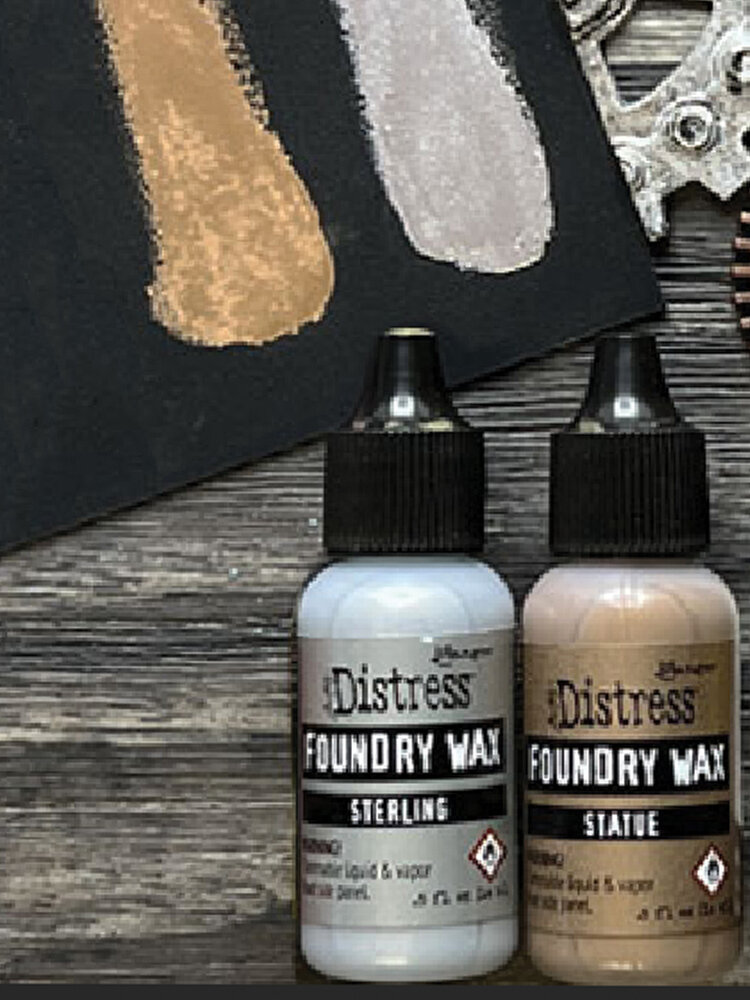 Ranger Tim Holtz Distress Foundry Wax Kit 2 (Sterling/Statue) (TDAK80442) Ranger Tim Holtz Distress Foundry Wax Kit 2 (Sterling/Statue) (TDAK80442)