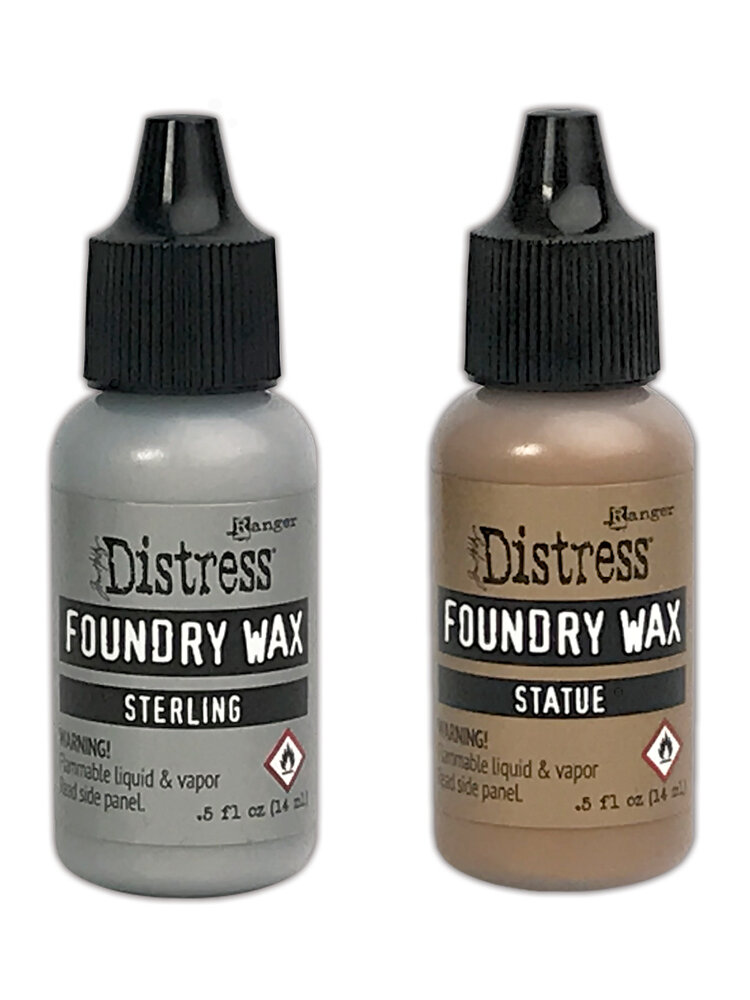 Ranger Tim Holtz Distress Foundry Wax Kit 2 (Sterling/Statue) (TDAK80442) Ranger Tim Holtz Distress Foundry Wax Kit 2 (Sterling/Statue) (TDAK80442)