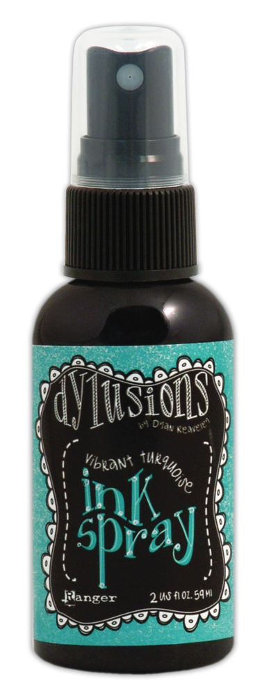 Ranger Dyan Reaveley Dylusions Ink Sprays Vibrant Turquoise 2 fl oz (DYC33943) Ranger Dyan Reaveley Dylusions Ink Sprays Vibrant Turquoise 2 fl oz (DYC33943)