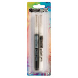 Ranger Dyan Reaveley Dylusions Paint Pens Black Marble & White Linen (2pcs) (DYD50902)