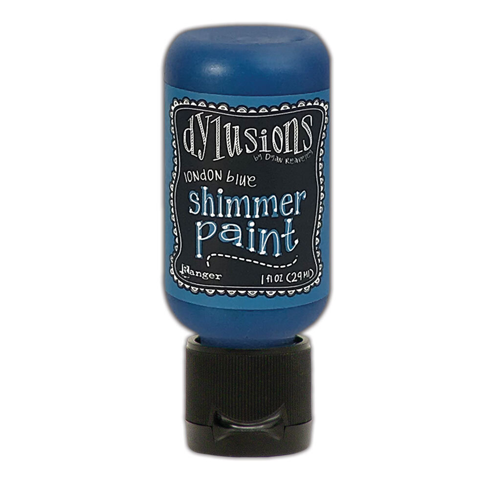 Ranger Dyan Reaveley Dylusions Shimmer Paints London Blue 1 oz (DYU74434)