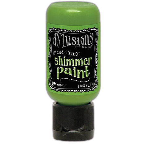 Ranger Dyan Reaveley Dylusions Shimmer Paints Island Parrot 1 oz (DYU81388)