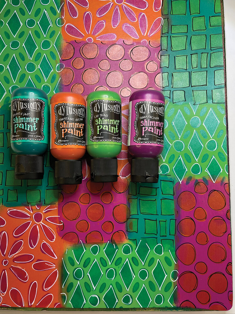 Ranger Dyan Reaveley Dylusions Shimmer Paints Funky Fuchsia 1 oz (DYU74427)