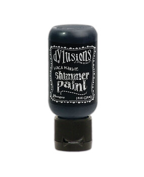 Ranger Dyan Reaveley Dylusions Shimmer Paints Black Marble 1 oz (DYU74366)