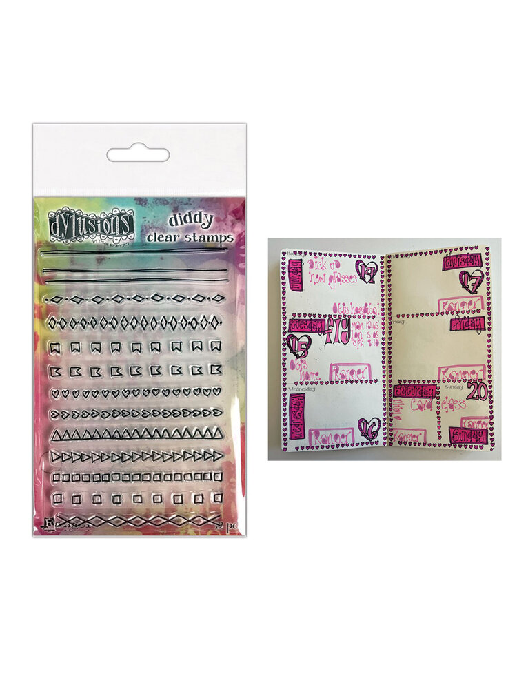 Ranger Dyan Reaveley Dylusions Diddy Clear Stamps Mini Doodles (DYB80022) (DISCONTINUED) Ranger Dyan Reaveley Dylusions Diddy Clear Stamps Mini Doodles (DYB80022) (DISCONTINUED)