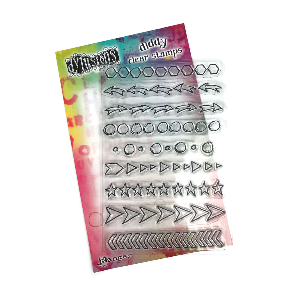 Ranger Dyan Reaveley Dylusions Diddy Clear Stamps Doodles (DYB80015) (DISCONTINUED)