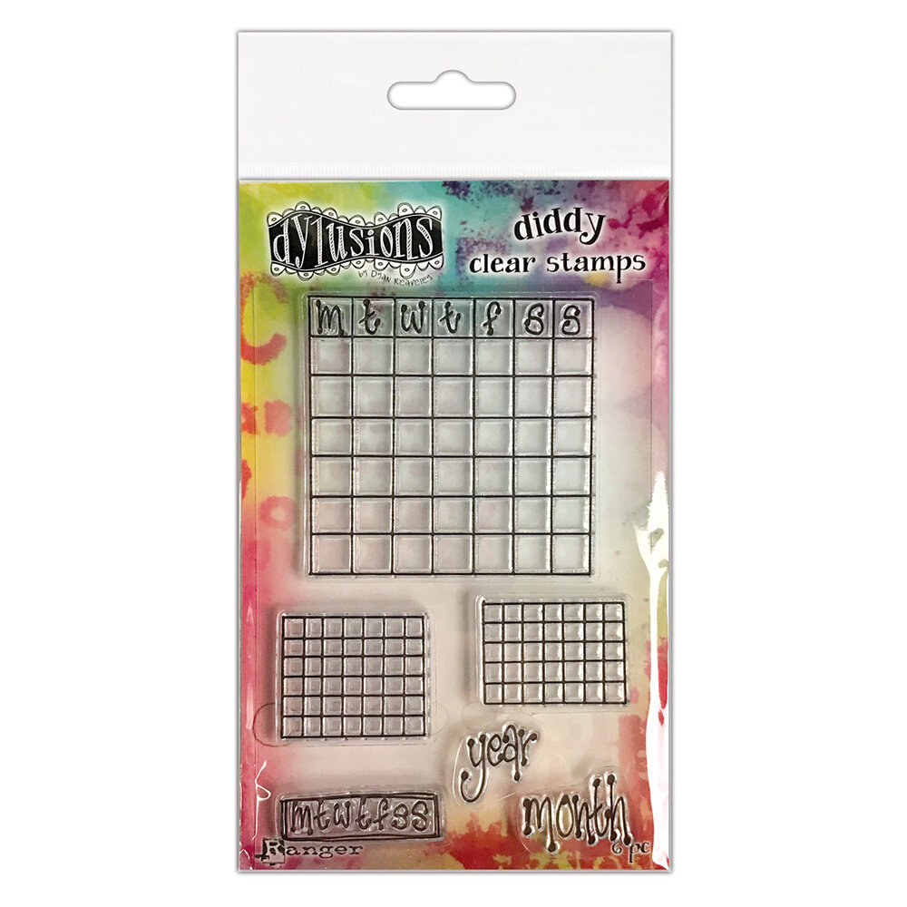 Ranger Dyan Reaveley Dylusions Diddy Clear Stamps Check it Out! (DYB80008) (DISCONTINUED)