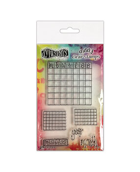 Ranger Dyan Reaveley Dylusions Diddy Clear Stamps Check it Out! (DYB80008) (DISCONTINUED)