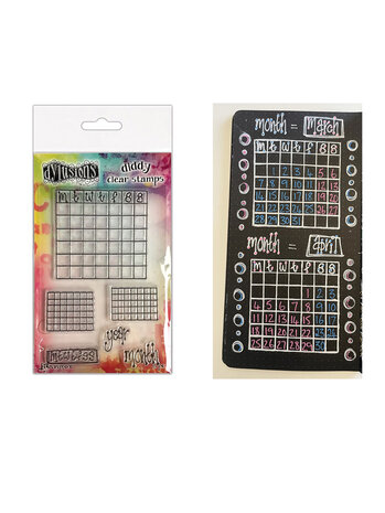 Ranger Dyan Reaveley Dylusions Diddy Clear Stamps Check it Out! (DYB80008) (DISCONTINUED)