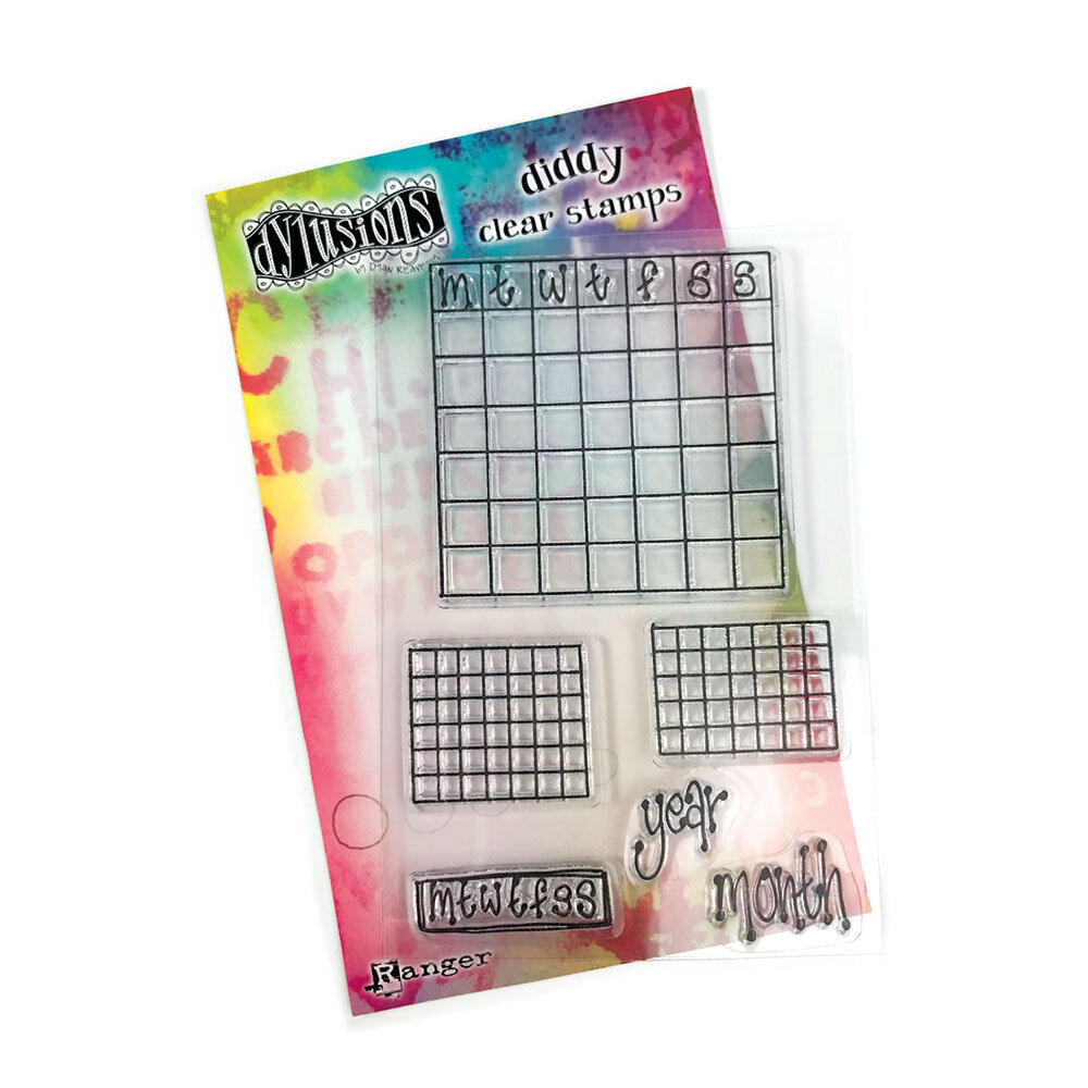 Ranger Dyan Reaveley Dylusions Diddy Clear Stamps Check it Out! (DYB80008) (DISCONTINUED)