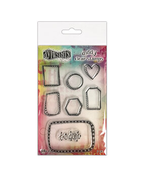 Ranger Dyan Reaveley Dylusions Diddy Clear Stamps Box it Up (DYB79989) (DISCONTINUED)