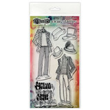 Ranger Dyan Reaveley Dylusions Couture Stamps Man About Town, Duo (DYB78371) (DISCONTINUED)