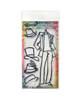 Ranger Dyan Reaveley Dylusions Couture Stamps Man About Town (DYB78364) (DISCONTINUED)