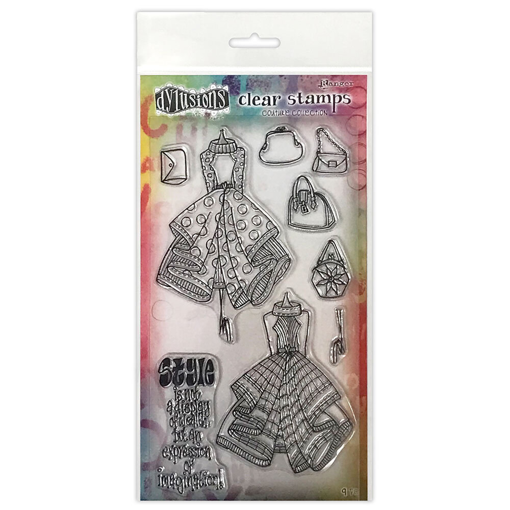 Ranger Dyan Reaveley Dylusions Couture Stamps Ladies Who Lunch, Duo (DYB78357)