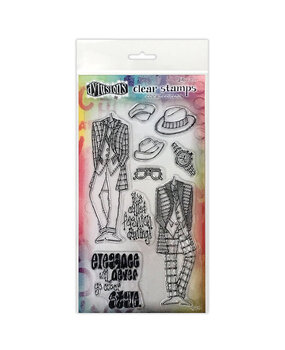 Ranger Dyan Reaveley Dylusions Couture Stamps A Day at the Races, Duo (DYB78333) (DISCONTINUED)