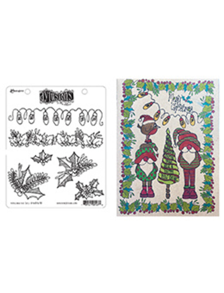 Ranger Dyan Reaveley Dylusions Stamps Holly and the Ivy (DYR81678) (DISCONTINUED) Ranger Dyan Reaveley Dylusions Stamps Holly and the Ivy (DYR81678) (DISCONTINUED)