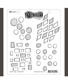 Ranger Dyan Reaveley Dylusions Stamps Four By Four (DYR62295) (DISCONTINUED)