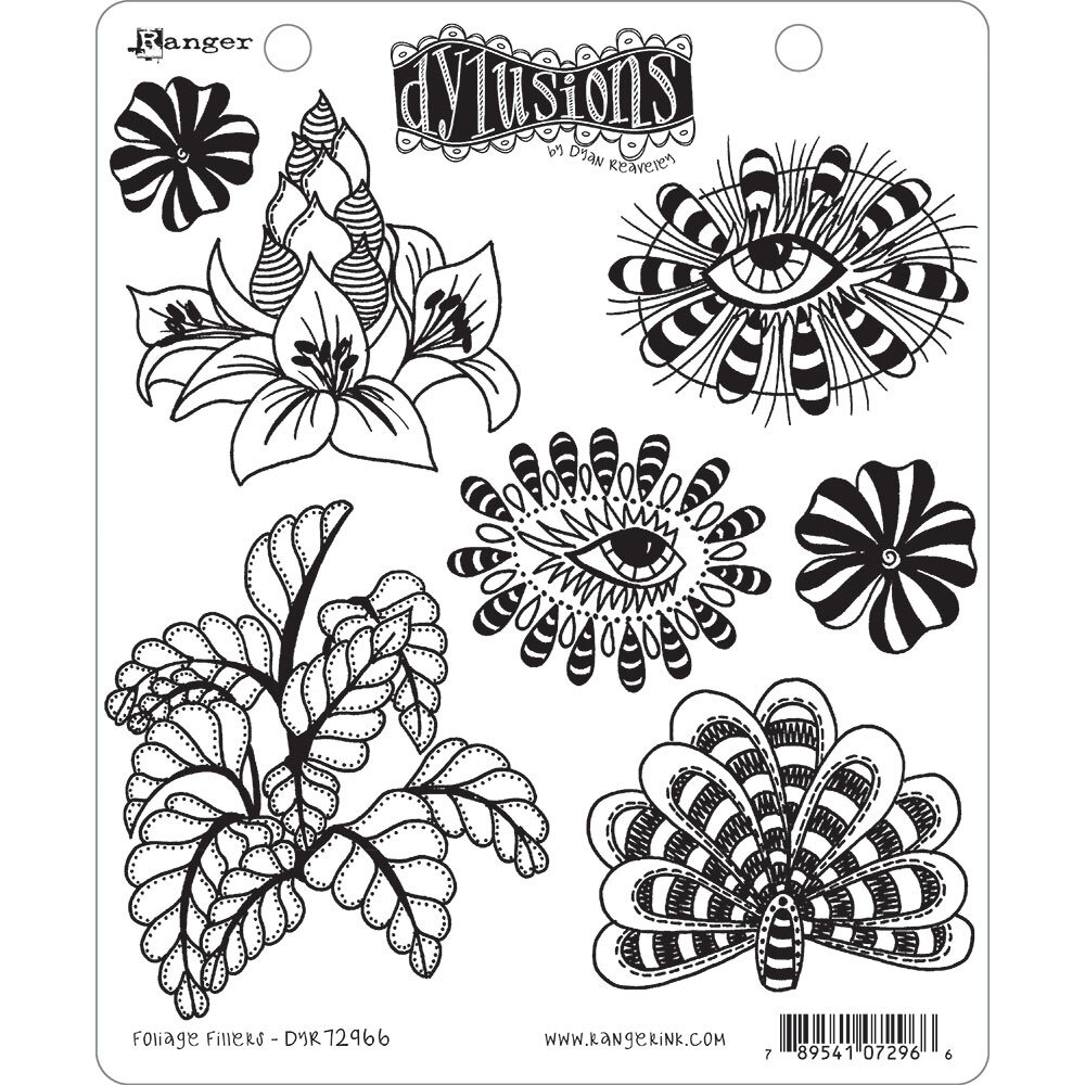 Ranger Dyan Reaveley Dylusions Stamps Foliage Fillers (DYR72966) (DISCONTINUED) Ranger Dyan Reaveley Dylusions Stamps Foliage Fillers (DYR72966) (DISCONTINUED)