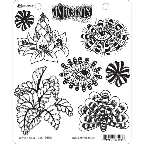 Ranger Dyan Reaveley Dylusions Stamps Foliage Fillers (DYR72966) (DISCONTINUED) Ranger Dyan Reaveley Dylusions Stamps Foliage Fillers (DYR72966) (DISCONTINUED)
