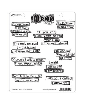 Ranger Dyan Reaveley Dylusions Stamps Fabulous Called (DYR59486) (DISCONTINUED)