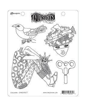 Ranger Dyan Reaveley Dylusions Stamps Clockwork (DYR64657) (DISCONTINUED)