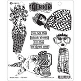 Ranger Dyan Reaveley Dylusions Stamps Black Sheep (DYR46189) (DISCONTINUED)