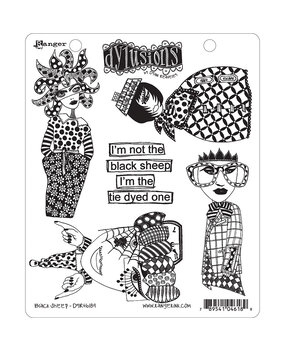 Ranger Dyan Reaveley Dylusions Stamps Black Sheep (DYR46189) (DISCONTINUED)