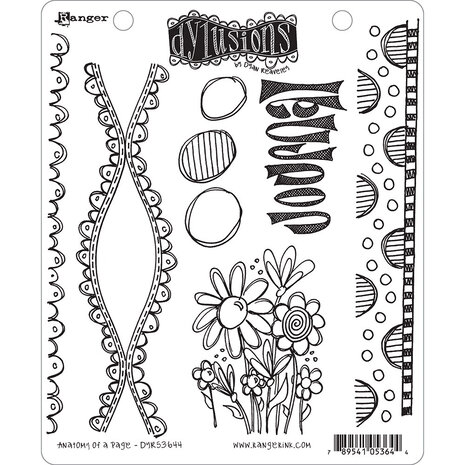 Ranger Dyan Reaveley Dylusions Stamps Anatomy of a Page (DYR53644) (DISCONTINUED)
