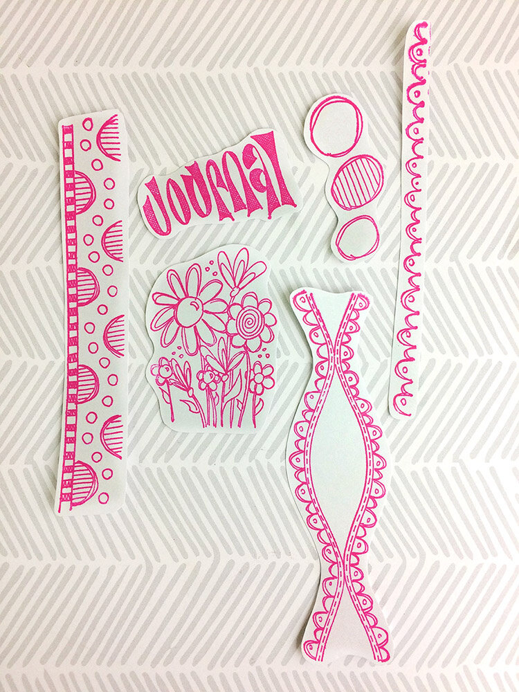 Ranger Dyan Reaveley Dylusions Stamps Anatomy of a Page (DYR53644) (DISCONTINUED)