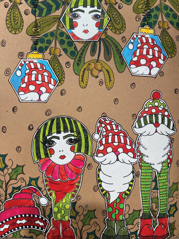 Ranger Dyan Reaveley Dylusions Stamps Any Old Elf (DYR76940) (DISCONTINUED)