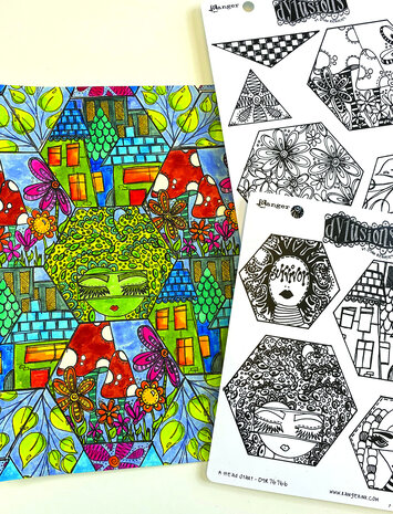 Ranger Dyan Reaveley Dylusions Stamps A Head Start (DYR76766)